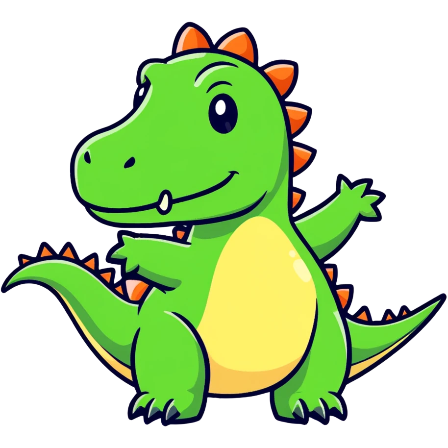 Dino saying No emoji