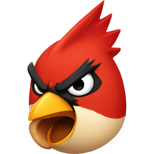 cardinal bird angry emoji
