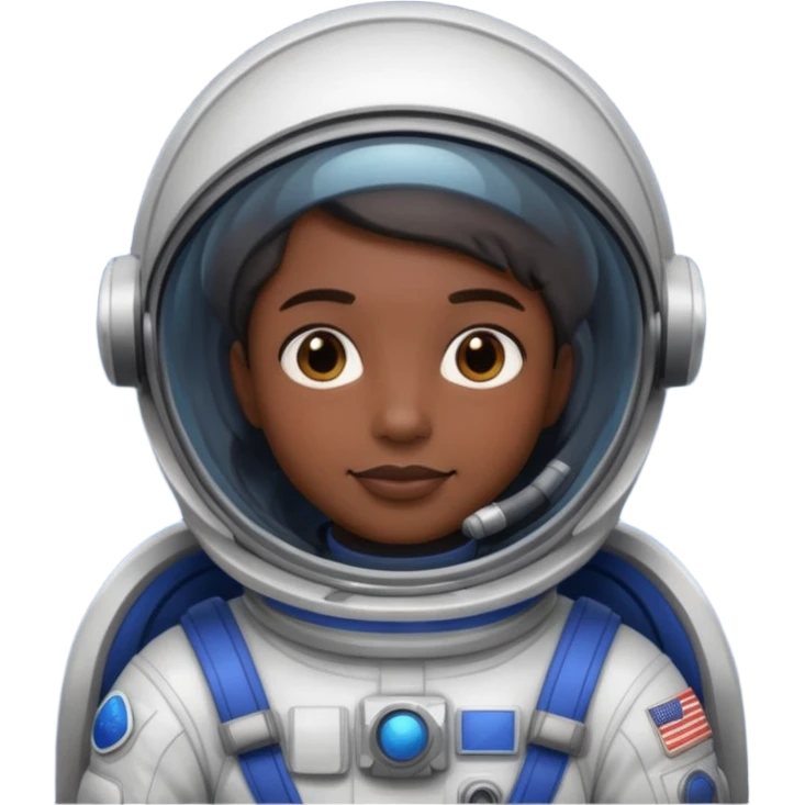 Space explorer, dark sci-fi style, cartoon emoji, no background emoji