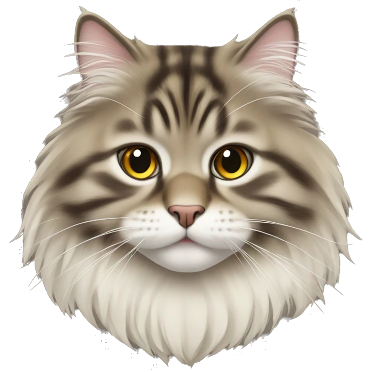 Siberian forest cat emoji