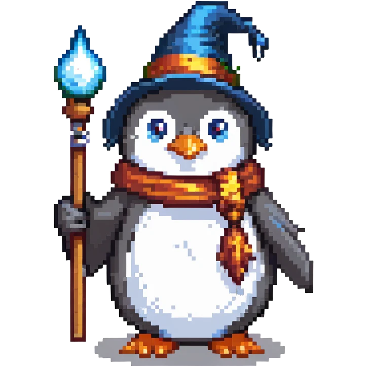 penguin wizard emoji