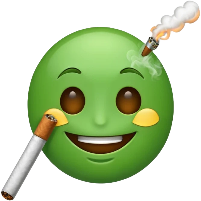 Emoji smoking weed emoji