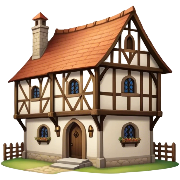 medieval house building emoji