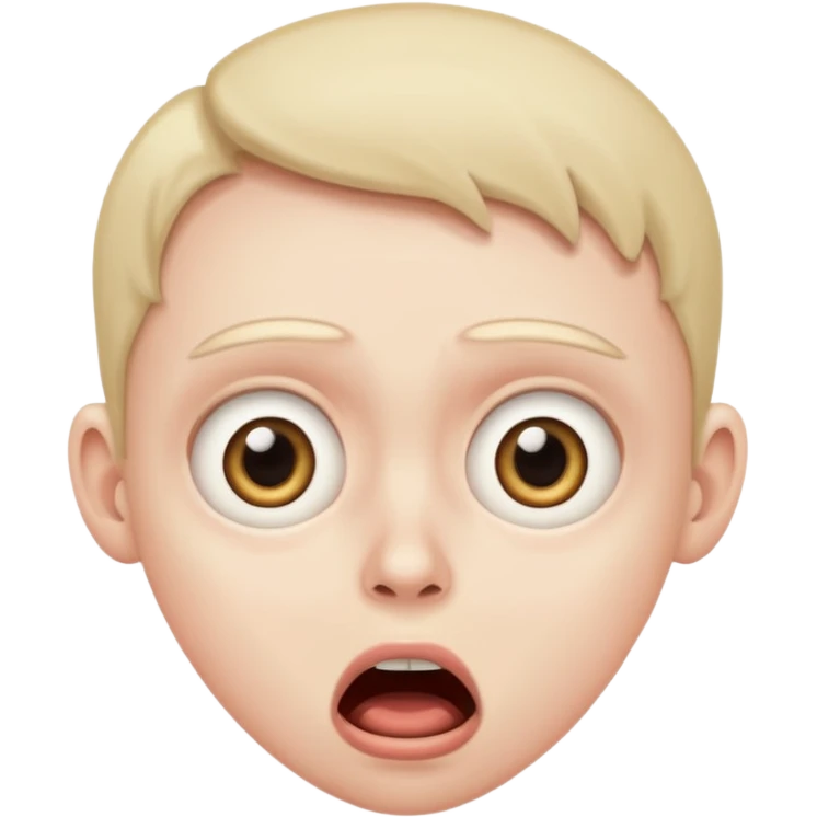 Frightened face emoji emoji