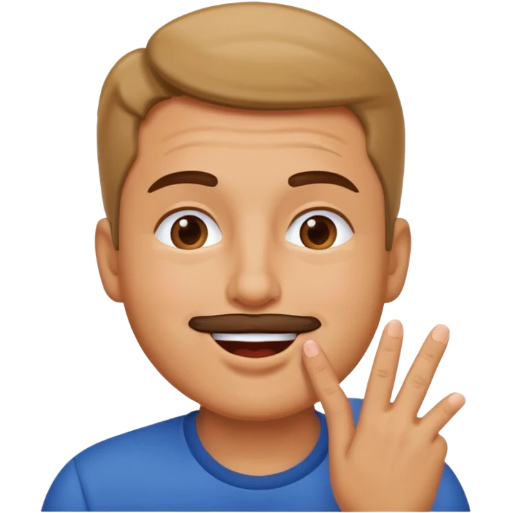 Dad blowing a kiss emoji