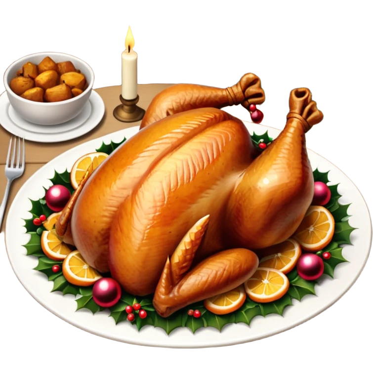 Christmas dinner emoji