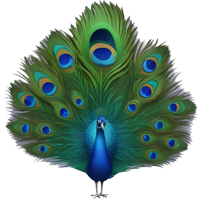 peacock feather emoji