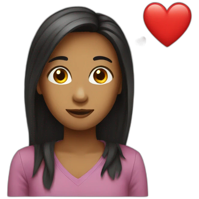 I love A emoji