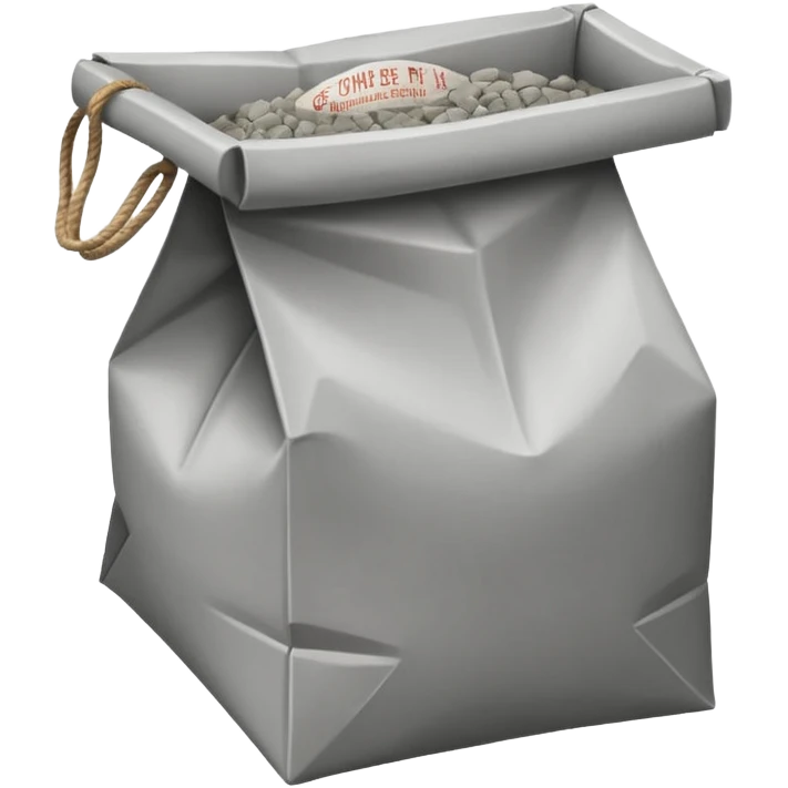 bag of concrete mix emoji