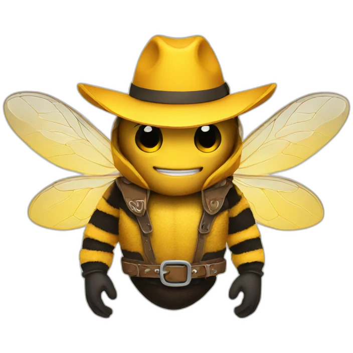 cowboy bee emoji