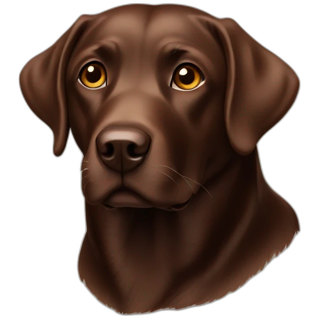 labrador chocolate emoji