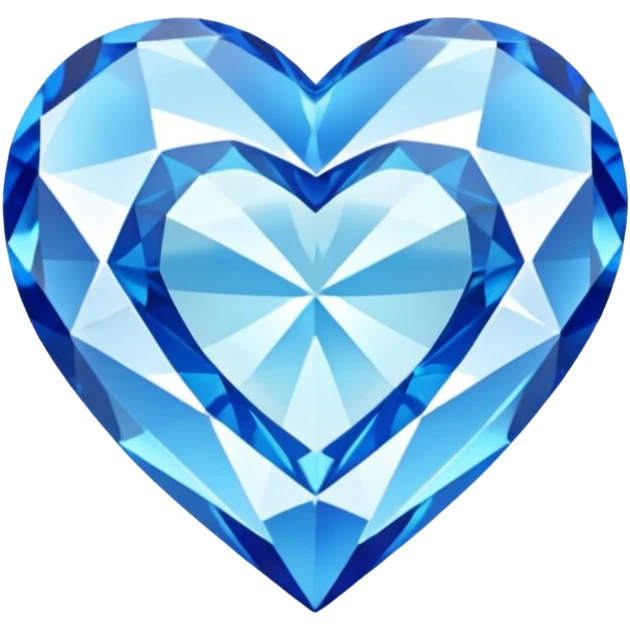 Diamond with blue heart inside
 emoji