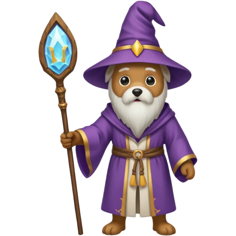 Dog wizard emoji