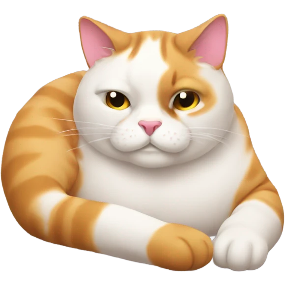 Lazy cat emoji