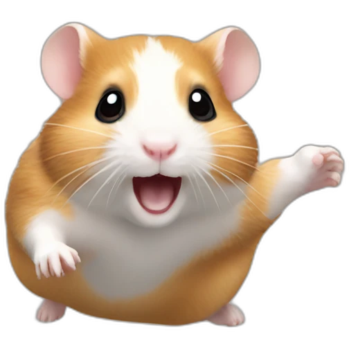 hamster jumping emoji