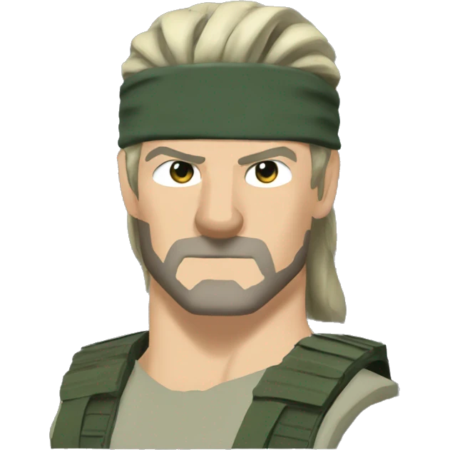 Solid snake from metal gear solid emoji