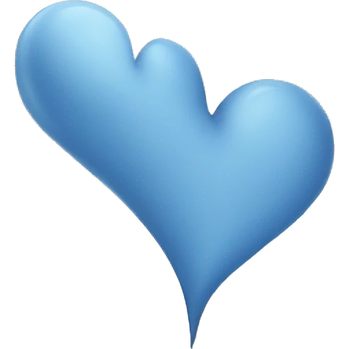 Coeur bleu  emoji