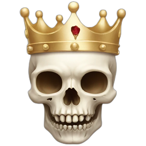 Cat skull with Crown emoji