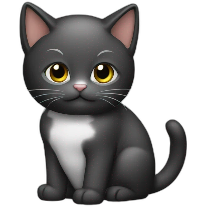 Cat black emoji