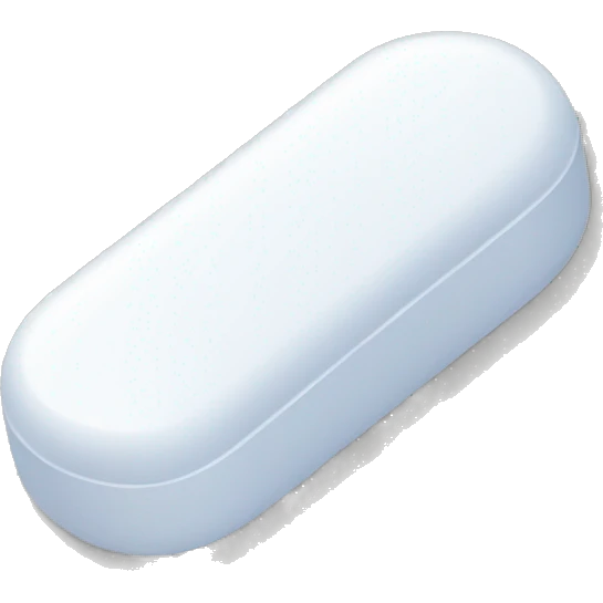 White pill bar emoji