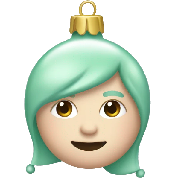 Pastel Christmas ornaments  emoji
