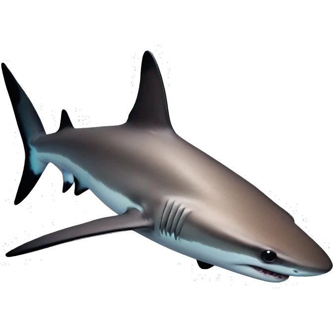 Black tip reef shark emoji