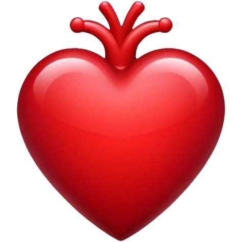 Deep crimson heart emoji