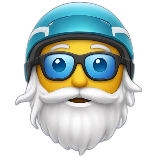 Chat qui fait du ski emoji