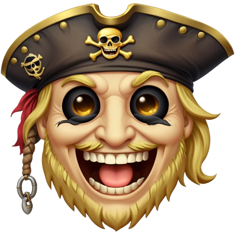 pirate laughing emoji