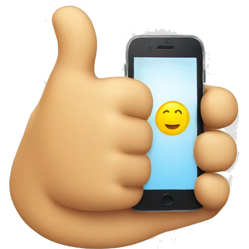 phone thumbs up emoji