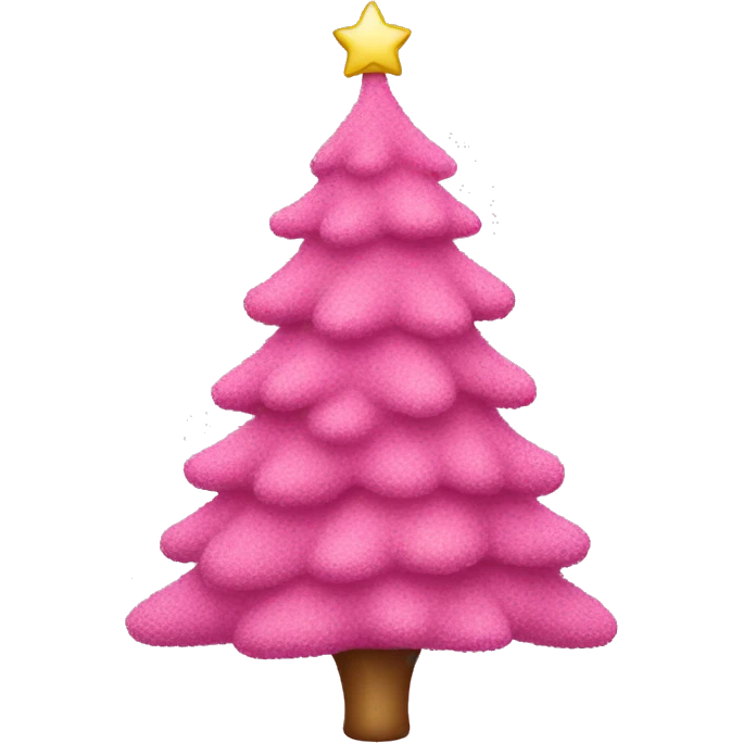 pink christmas tree emoji