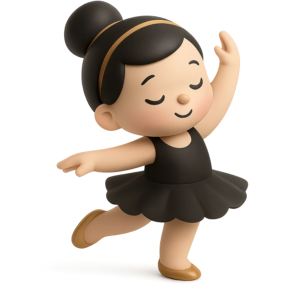 white baby girl dancer emoji