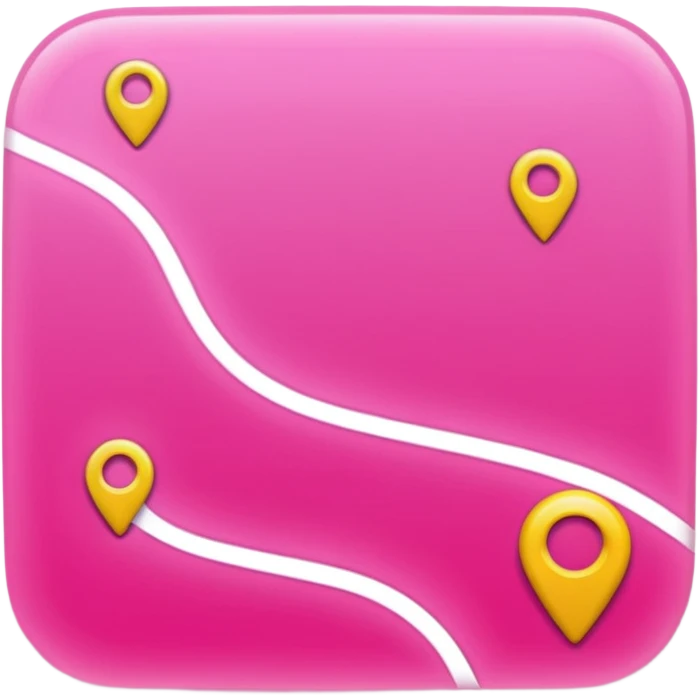 pink big gps map lines emoji
