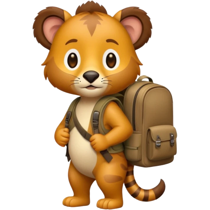  Safari Animal with Backpack  emoji