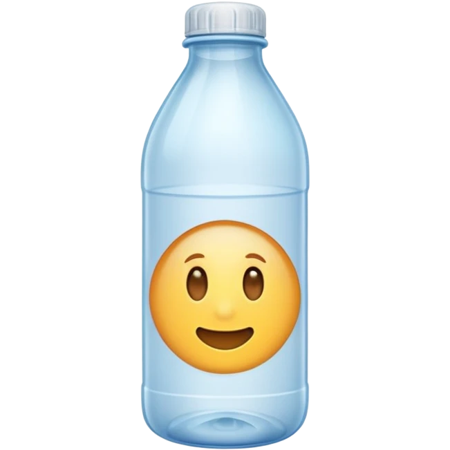 une bouteille en plastique dechet vide  emoji