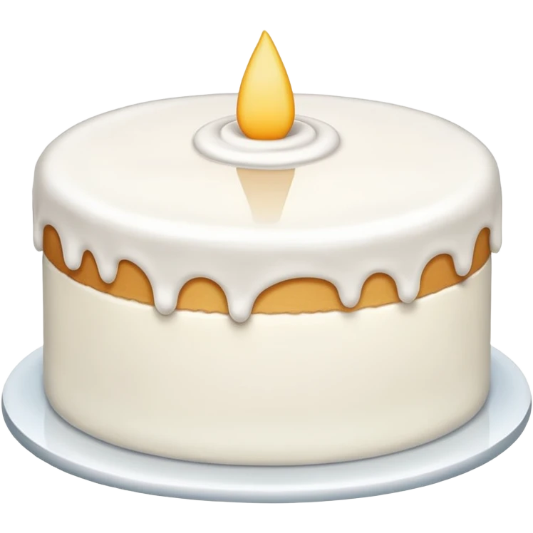 White cake emoji