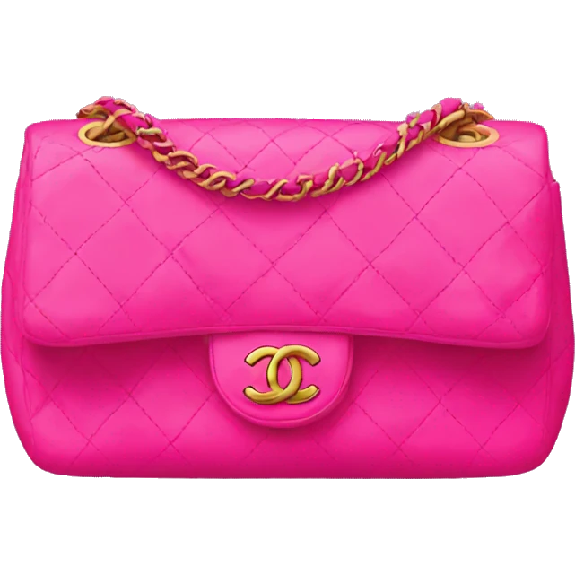 bright pink chanel bag emoji