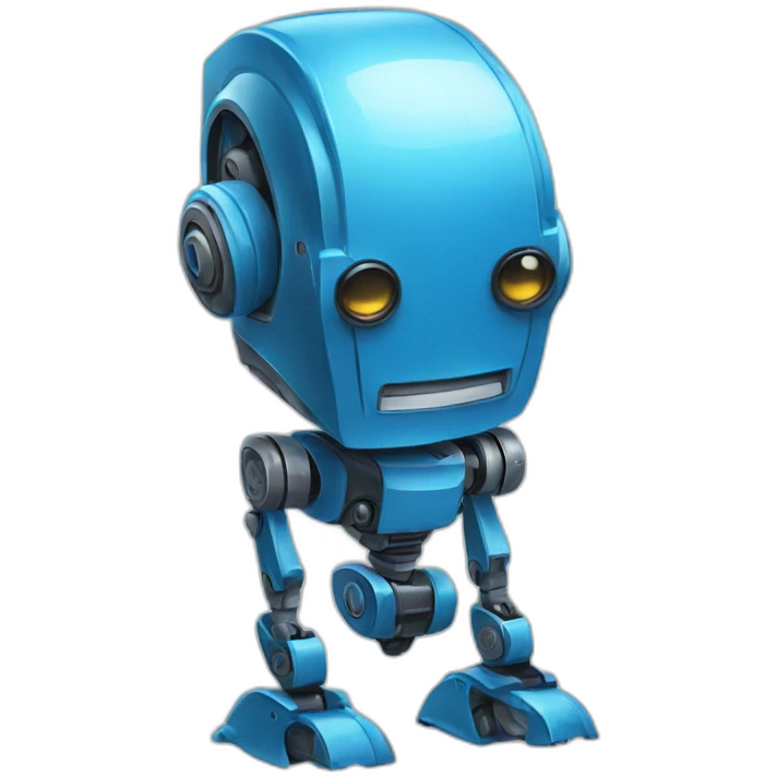 Robot bleu emoji