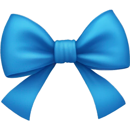 Blue bow emoji