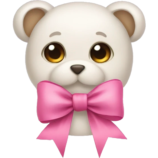 Cute bow emoji