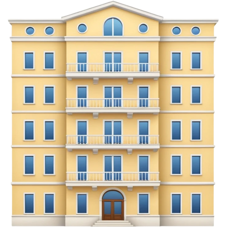 ukrinian white 5-storey building  emoji