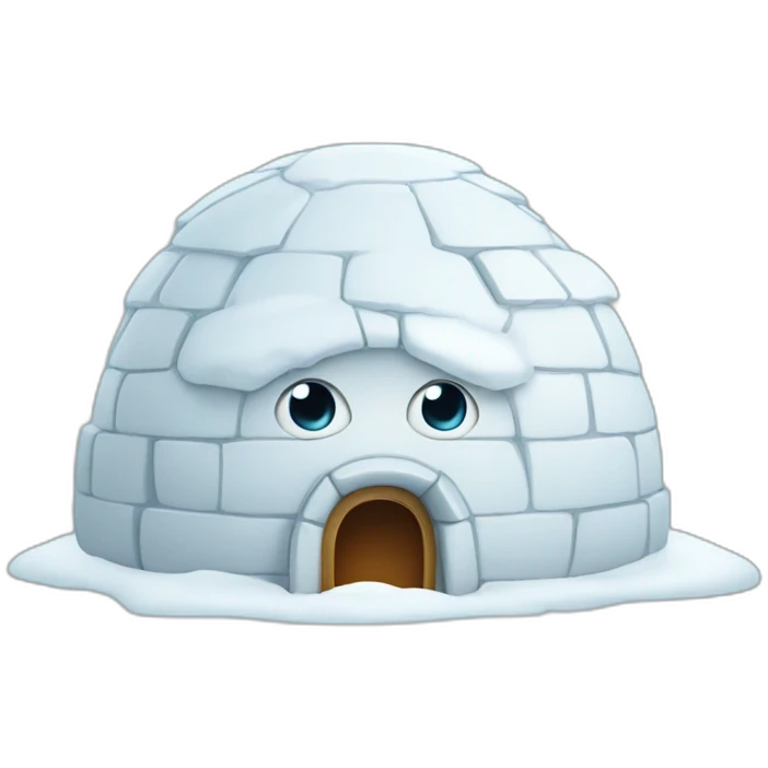 igloo surprised face emoji