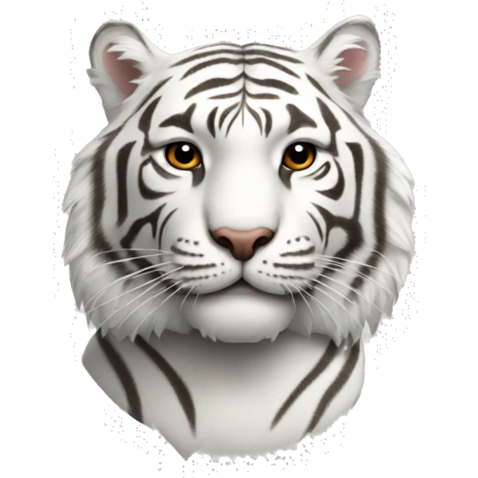 White tiger  emoji