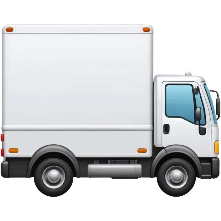 emoji of delivery truck with empty cargo area emoji