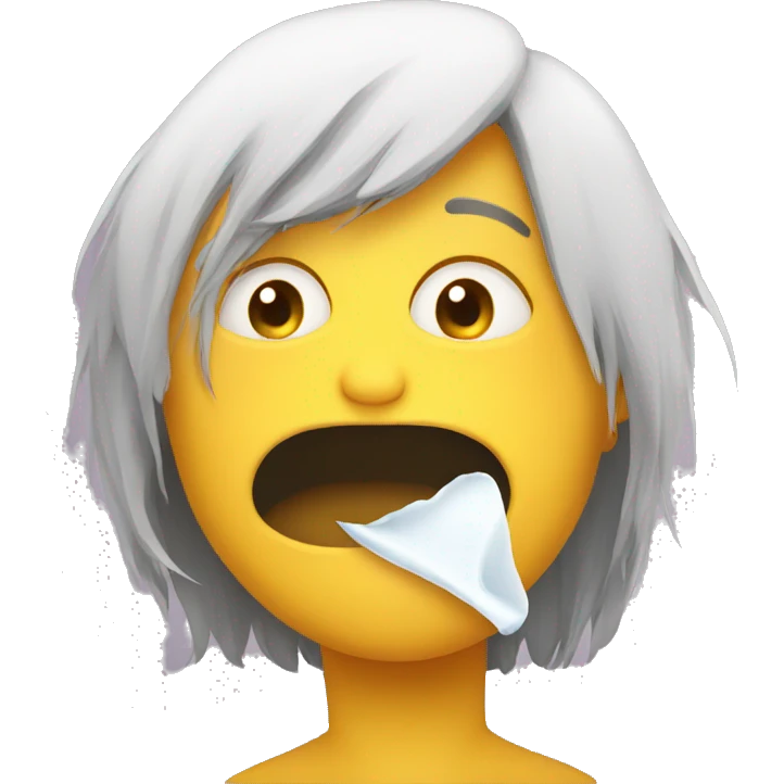 runny nose from yellow snot emoji