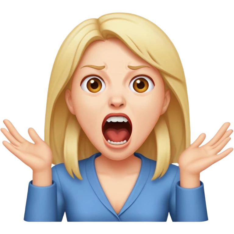 Karen screaming emoji