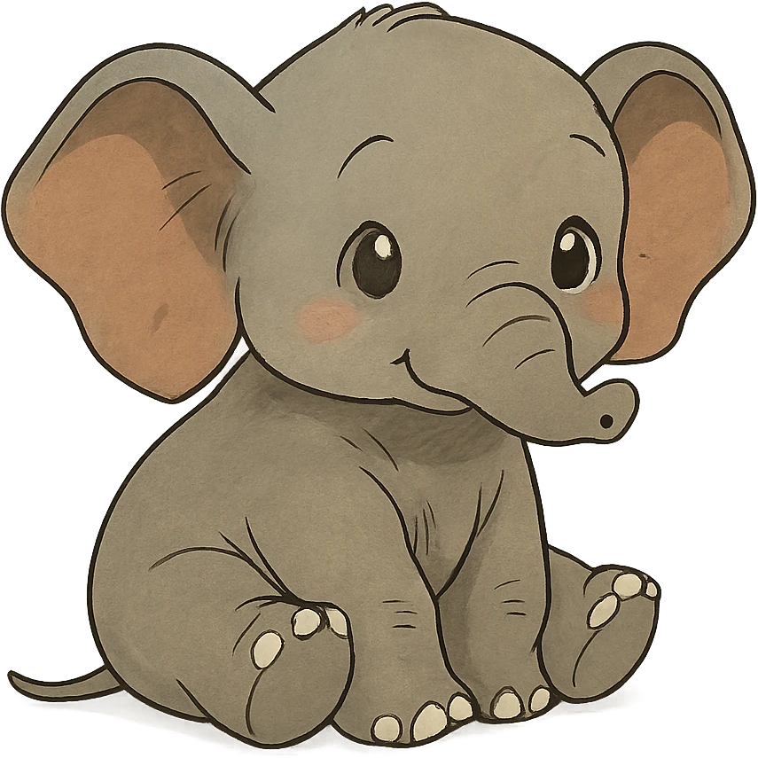 cute baby elephant emoji