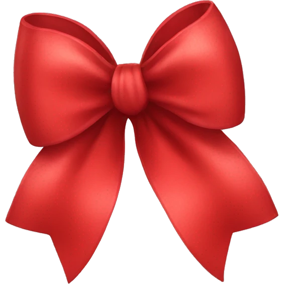 Red bow emoji