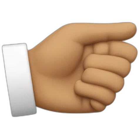 Main qui tient une autre main emoji