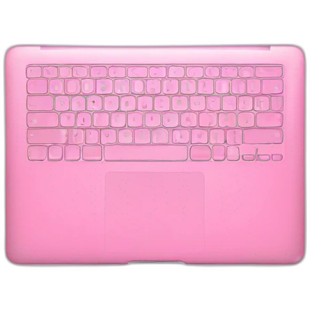 MacBook -Pink  emoji